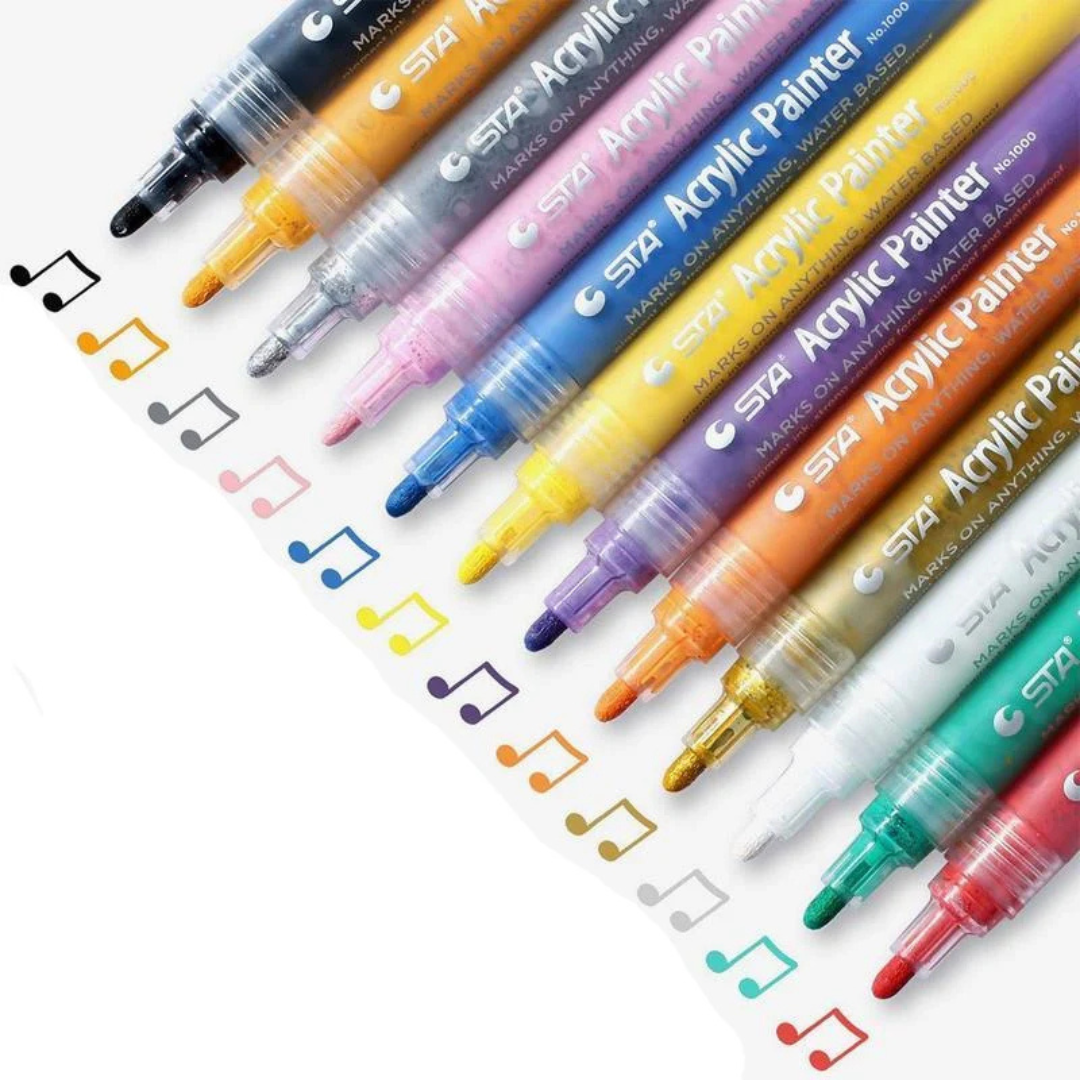 STA Acrylic Paint Marker Pack Of 12